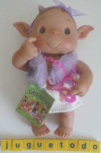 Duendy Niebla niña falda y chaleco borreguillo