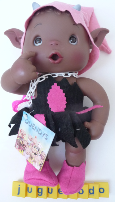 Duendy Gofry niña negrita duendecillo