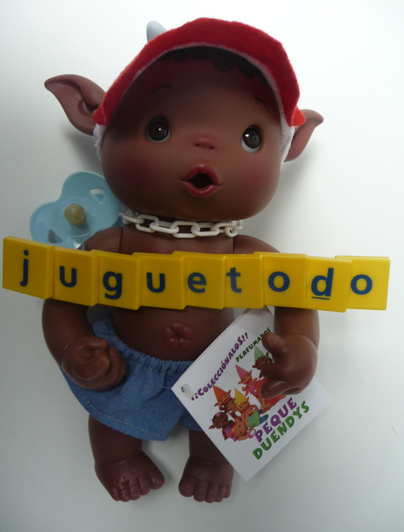 Peque Duendys Gofry niño negrito visera roja