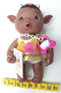 Peque Duendys Gofry niña flor rosa