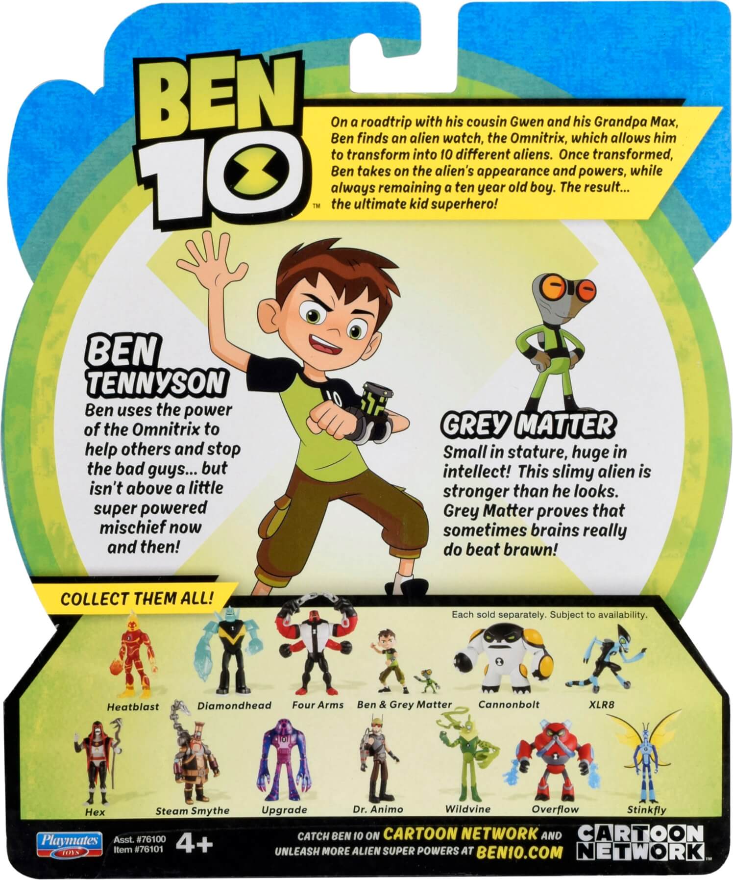 Ben Tennyson y Grey Matter ( Playmates 76101 ) imagen b