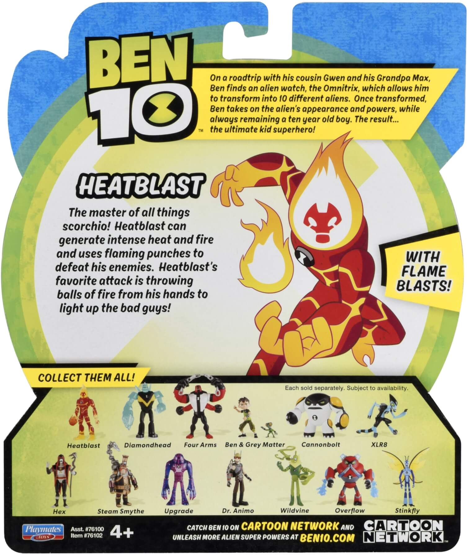 Heatblast ( Playmates 76102 ) imagen d