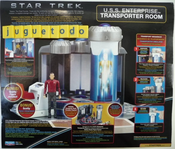 Colección Galaxy Star Trek 2009 Playset de Transportador y Figura ( Playmates 61902 ) imagen e