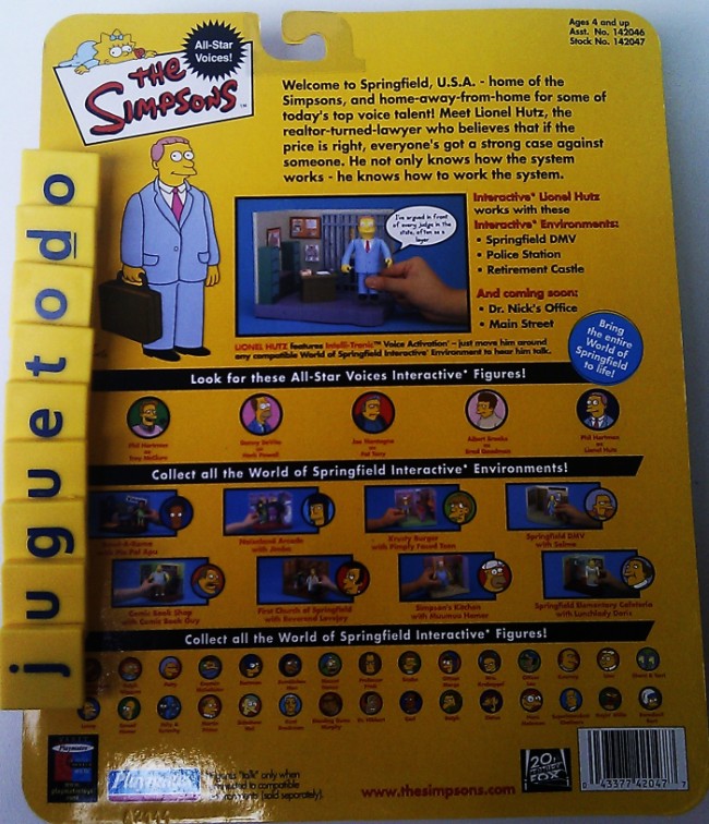 The Simpsons Lionel Hutz ( Playmates 142047 ) imagen a