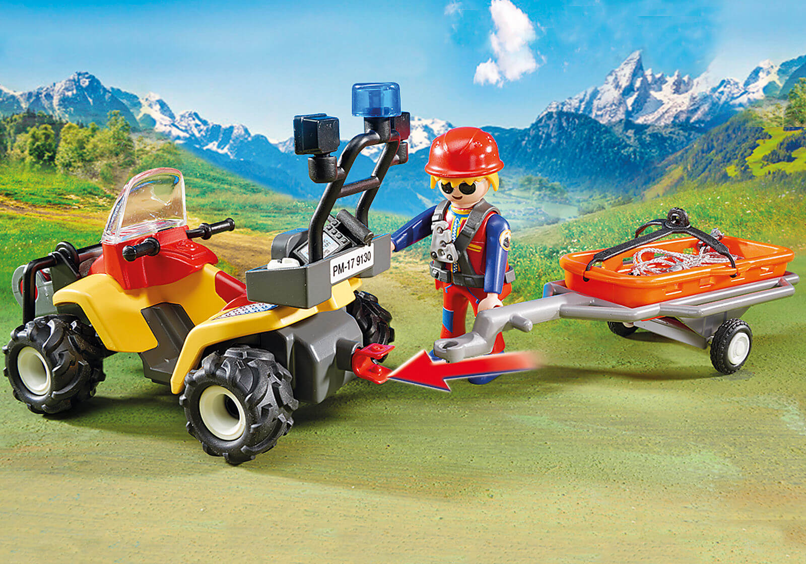 Quad de Rescate de Montaña ( Playmobil 9130 ) imagen b
