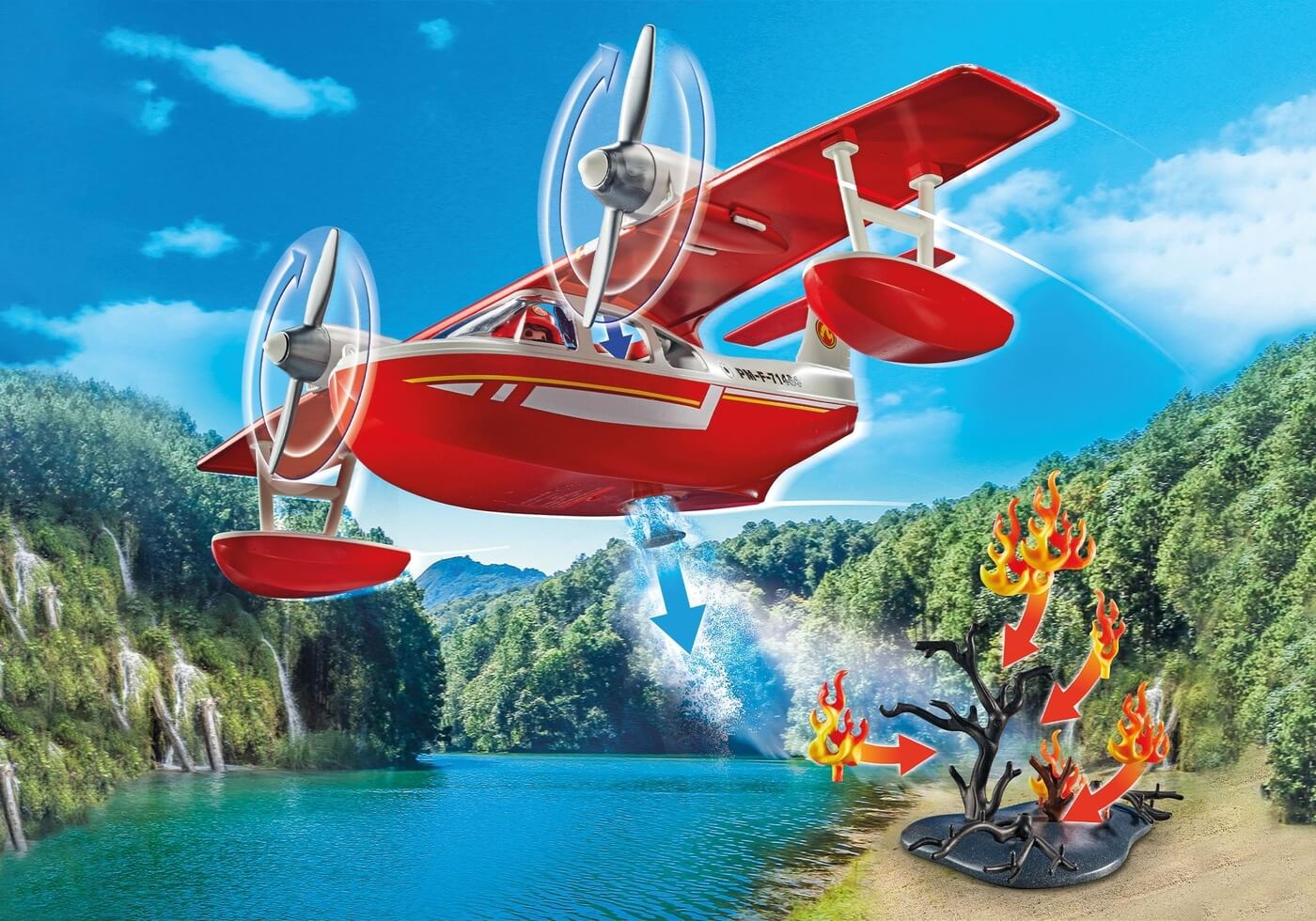 Hidroavion Action Heroes ( Playmobil 71463 ) imagen c
