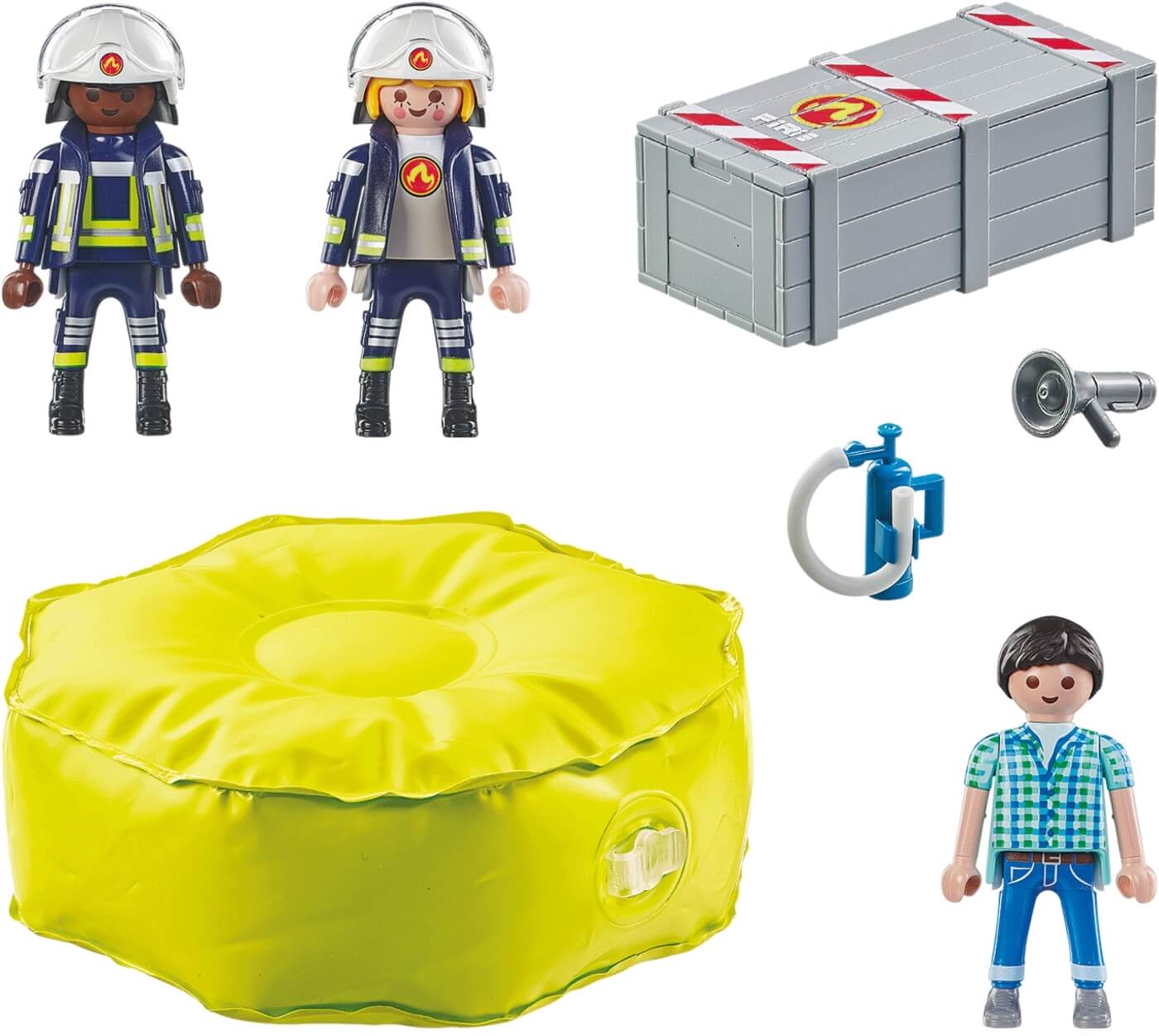 Bomberos con Colchon de Aire ( Playmobil 71465 ) imagen c