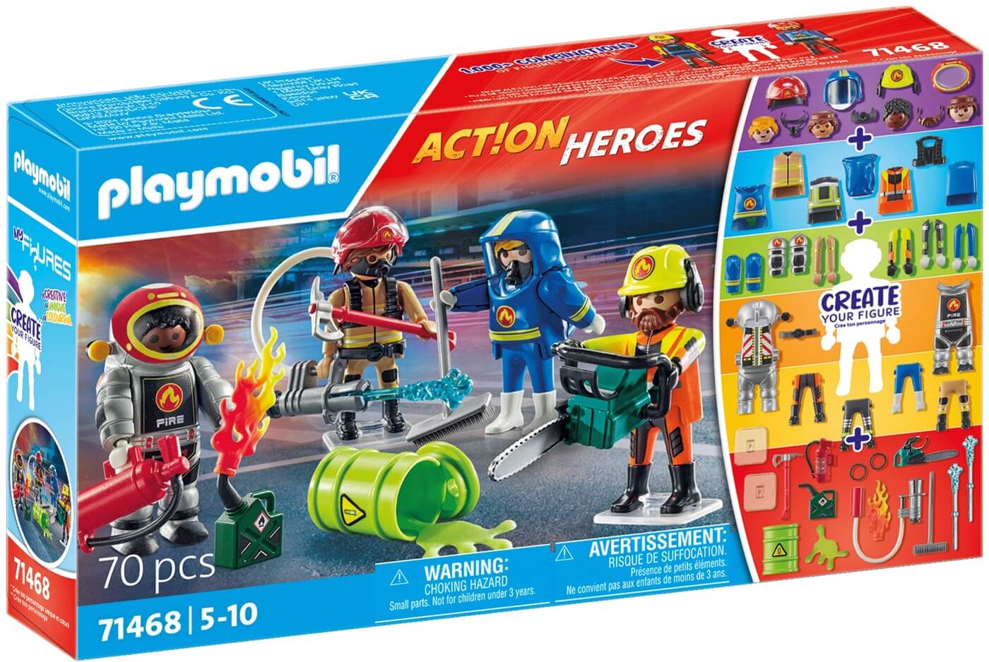 Bomberos Crea Tu Figura ( Playmobil 71468 ) imagen c