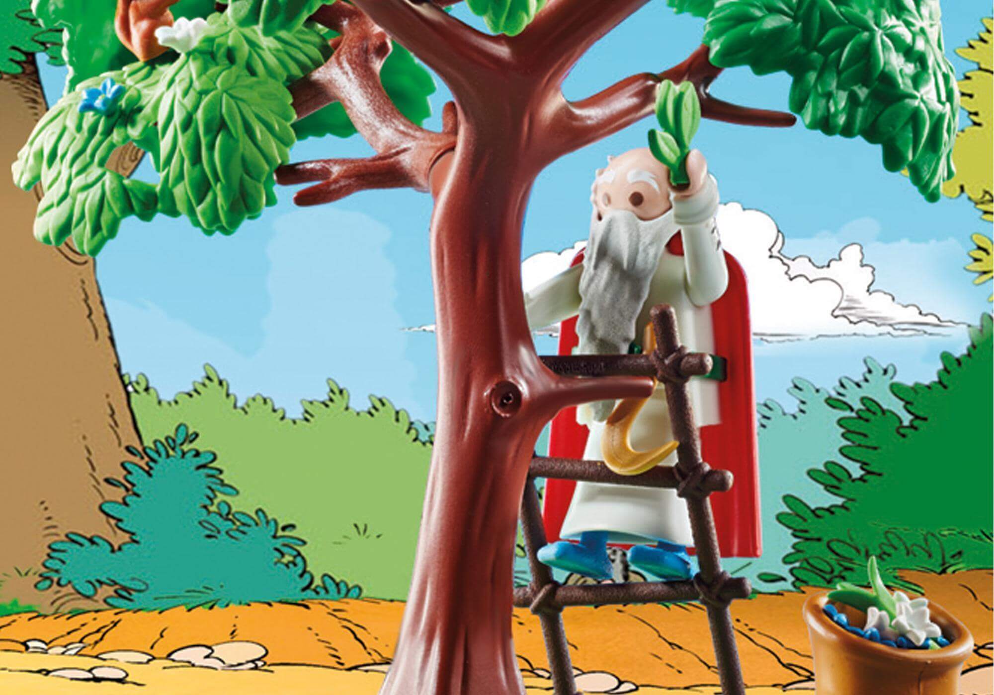 Panoramix con el caldero de la Pocion Magica Asterix ( Playmobil 70933 ) imagen b