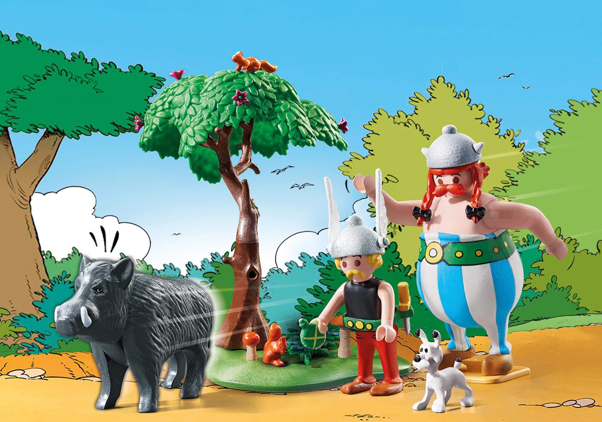 La caza del jabali Asterix ( Playmobil 71160 ) imagen a