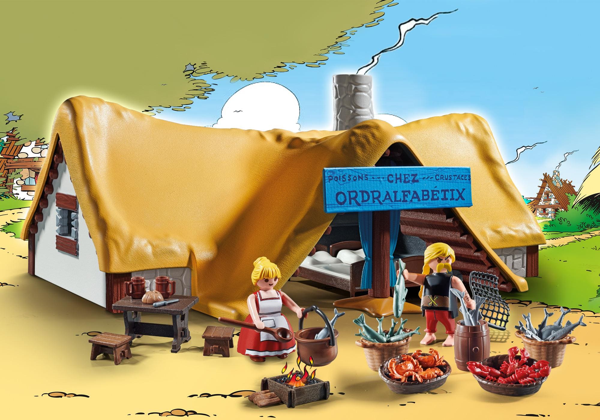 Cabaña de Ordenalfabetix ( Playmobil 71266 ) imagen a