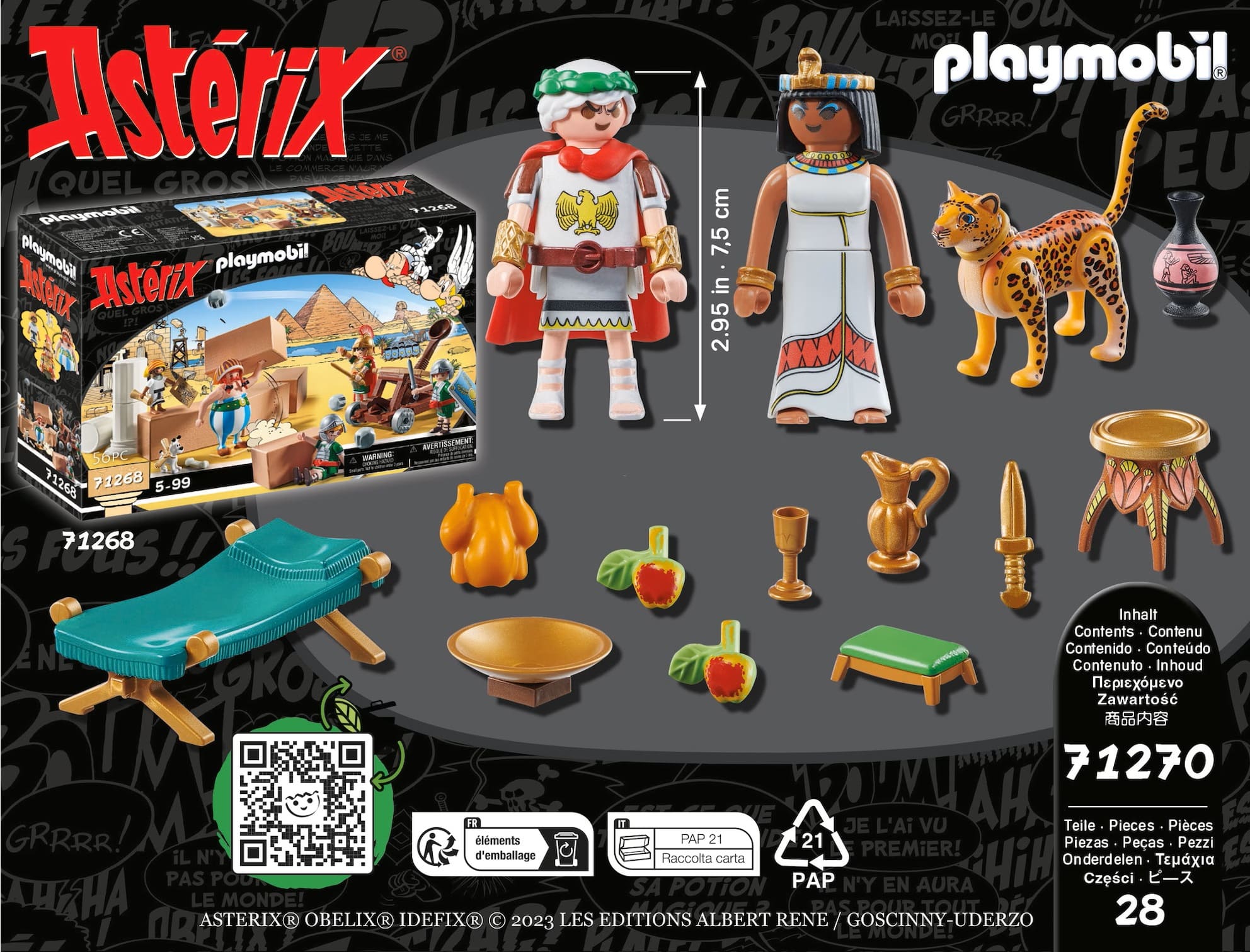 Cesar y Cleopatra ( Playmobil 71270 ) imagen e