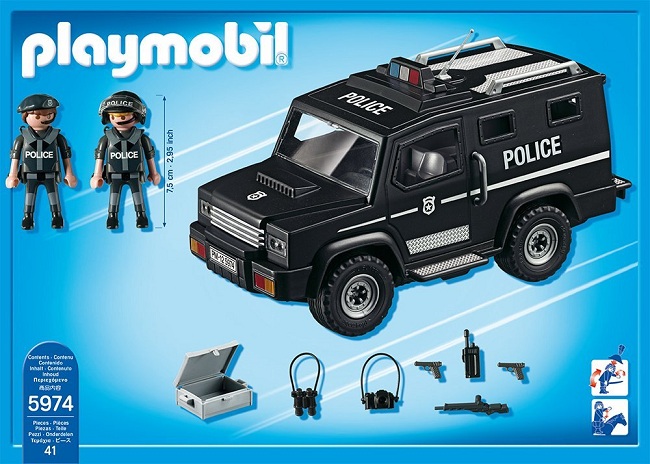 playmobil furgón unidad táctica de policía swat