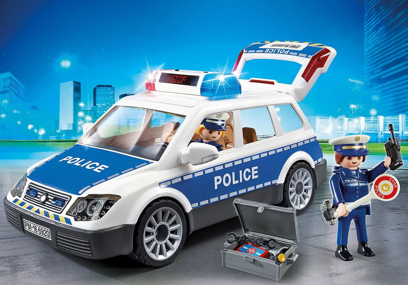 Coche de Policia con Luces y Sonido ( Playmobil 6920 ) imagen a