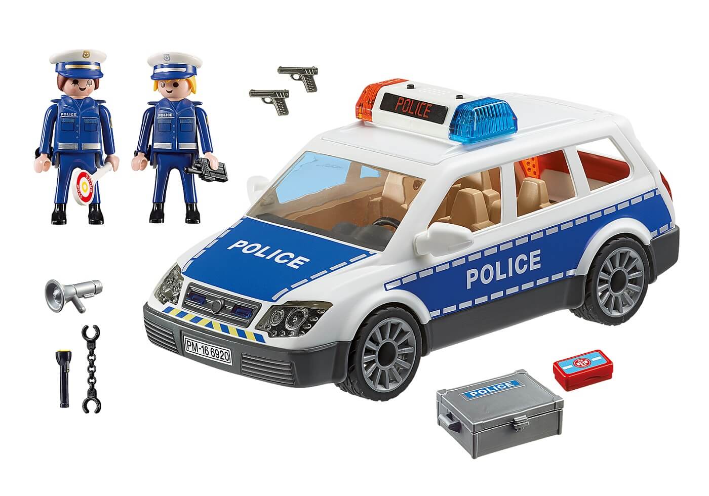 Coche de Policia con Luces y Sonido ( Playmobil 6920 ) imagen b