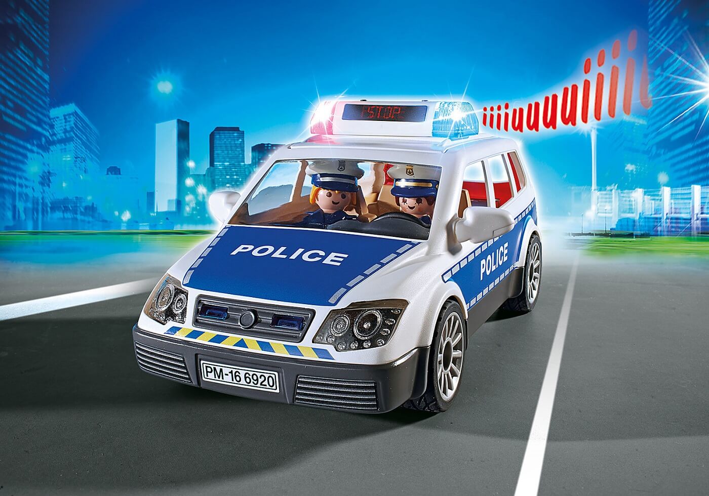 Coche de Policia con Luces y Sonido ( Playmobil 6920 ) imagen d