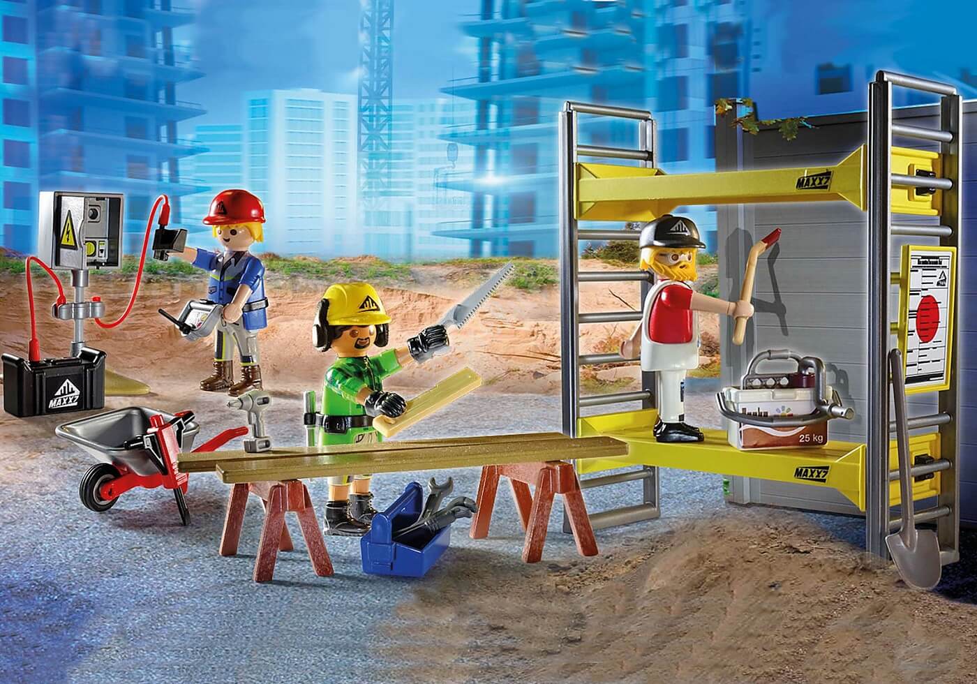 Andamio con Obreros ( Playmobil 70446 ) imagen a