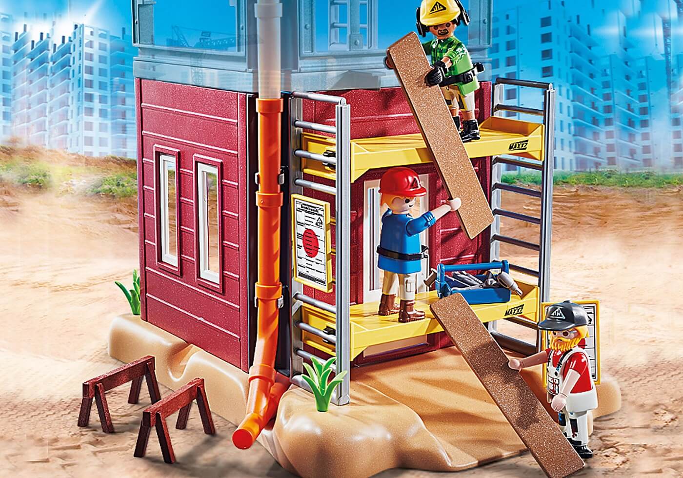 Andamio con Obreros ( Playmobil 70446 ) imagen c