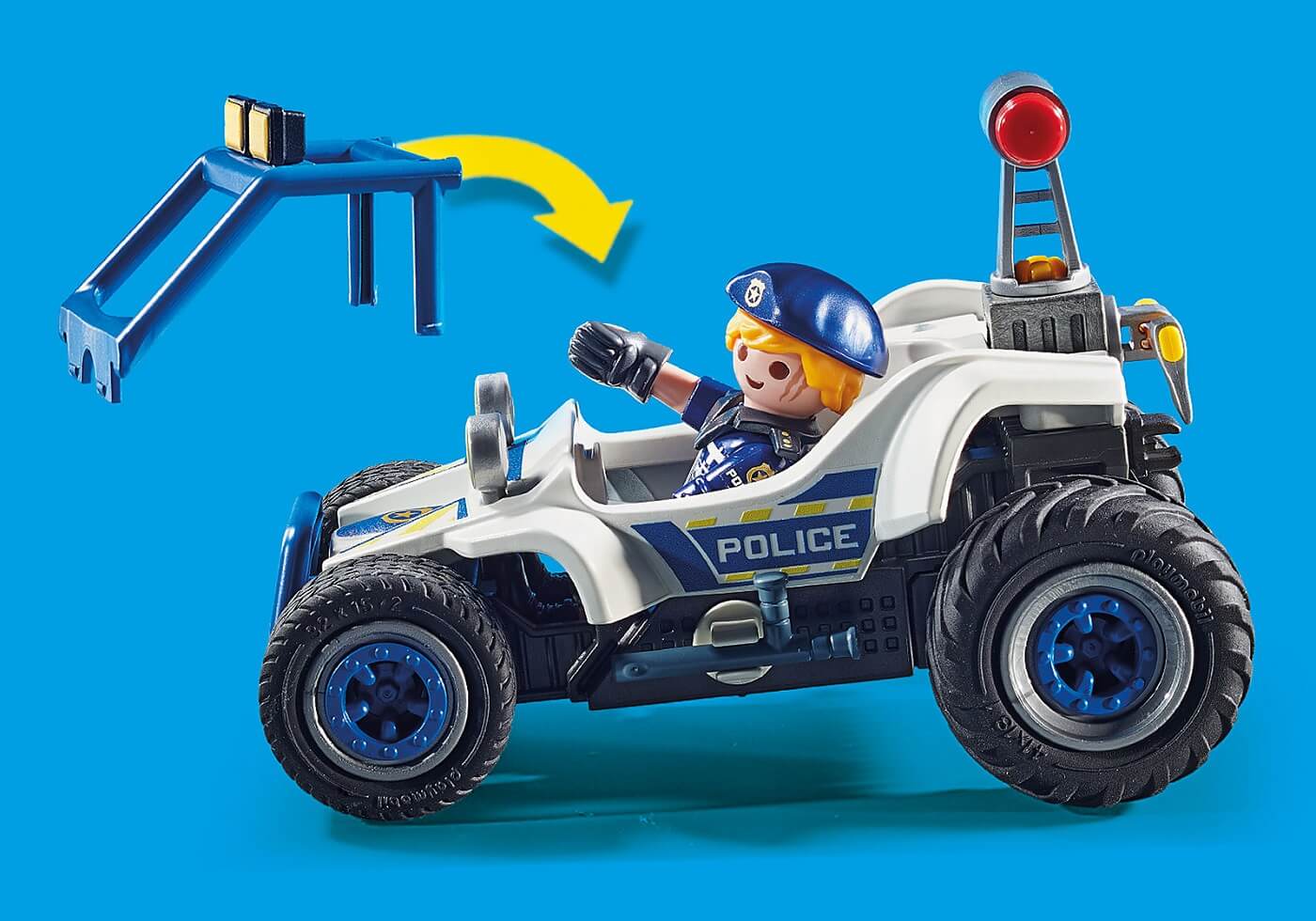 Vehiculo Todoterreno Policia Persecucion del ladron de tesoros ( Playmobil 70570 ) imagen d