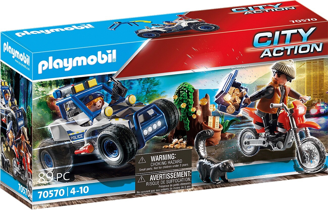 Vehiculo Todoterreno Policia Persecucion del ladron de tesoros ( Playmobil 70570 ) imagen e