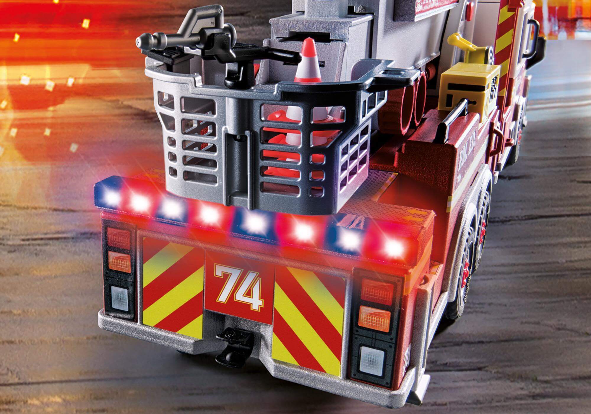 Vehiculo Bomberos US Tower Ladder ( Playmobil 70935 ) imagen e