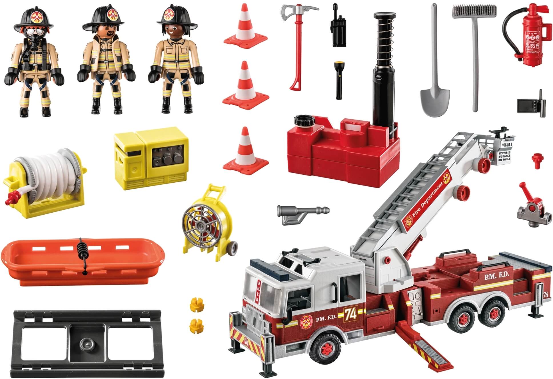 Vehiculo Bomberos US Tower Ladder ( Playmobil 70935 ) imagen f