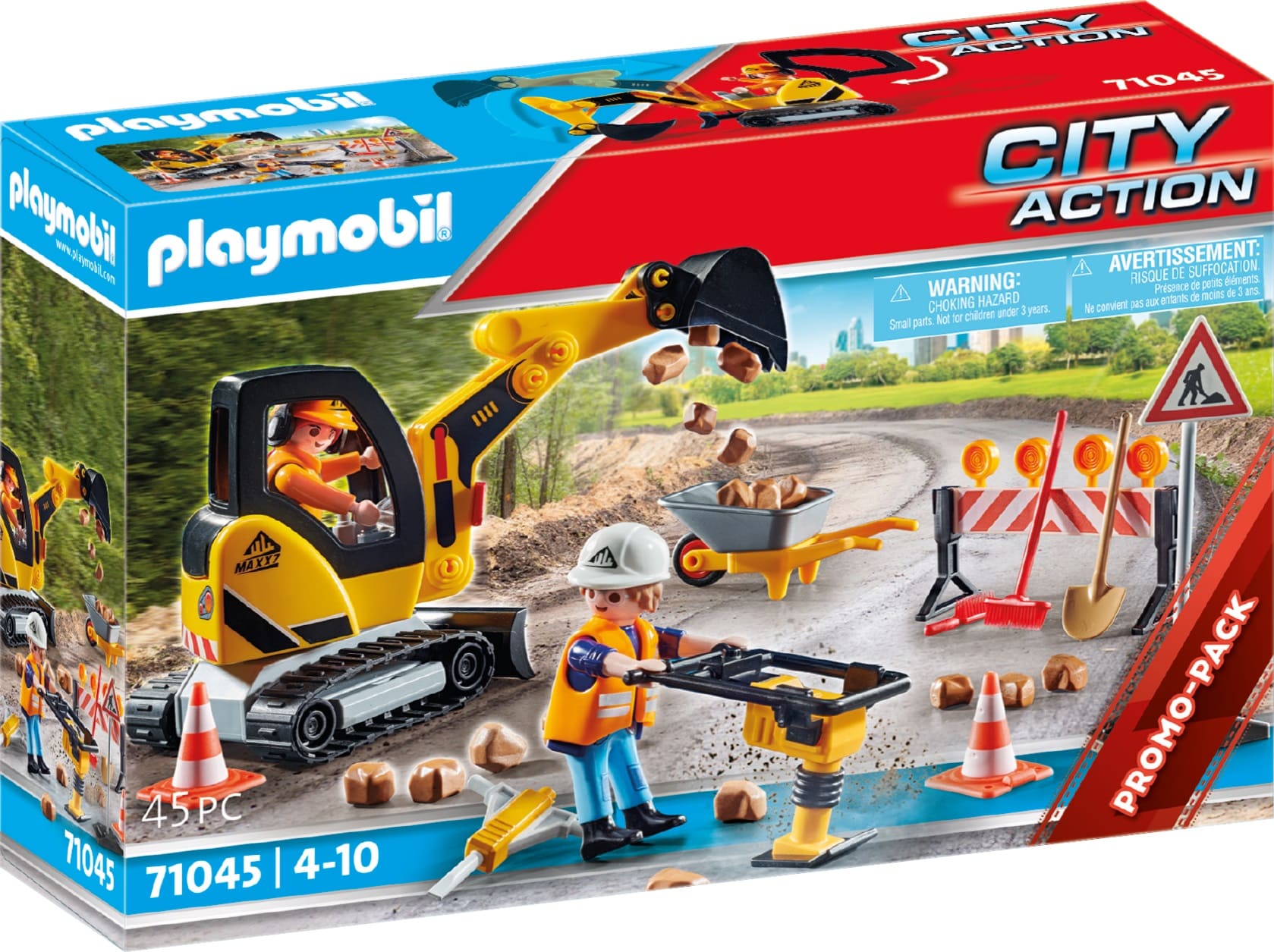 Promo-Pack Carretera en construcción ( Playmobil 71045 ) imagen e