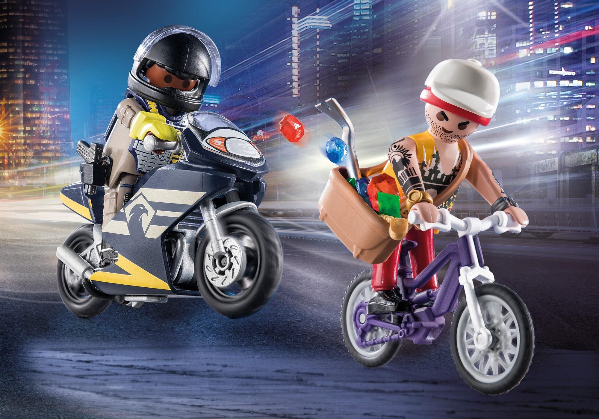 Starter-Pack Policia y ladrona de joyas ( Playmobil 71255 ) imagen a