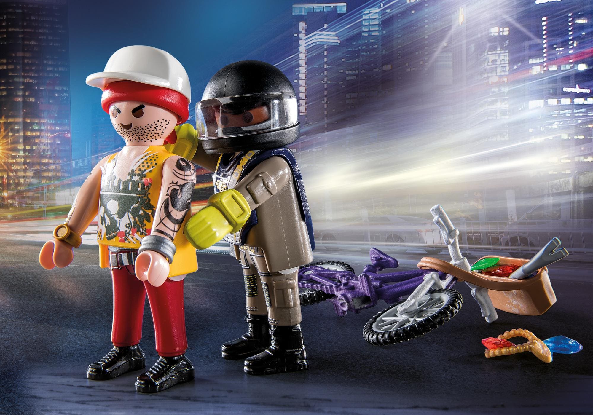 Starter-Pack Policia y ladrona de joyas ( Playmobil 71255 ) imagen b