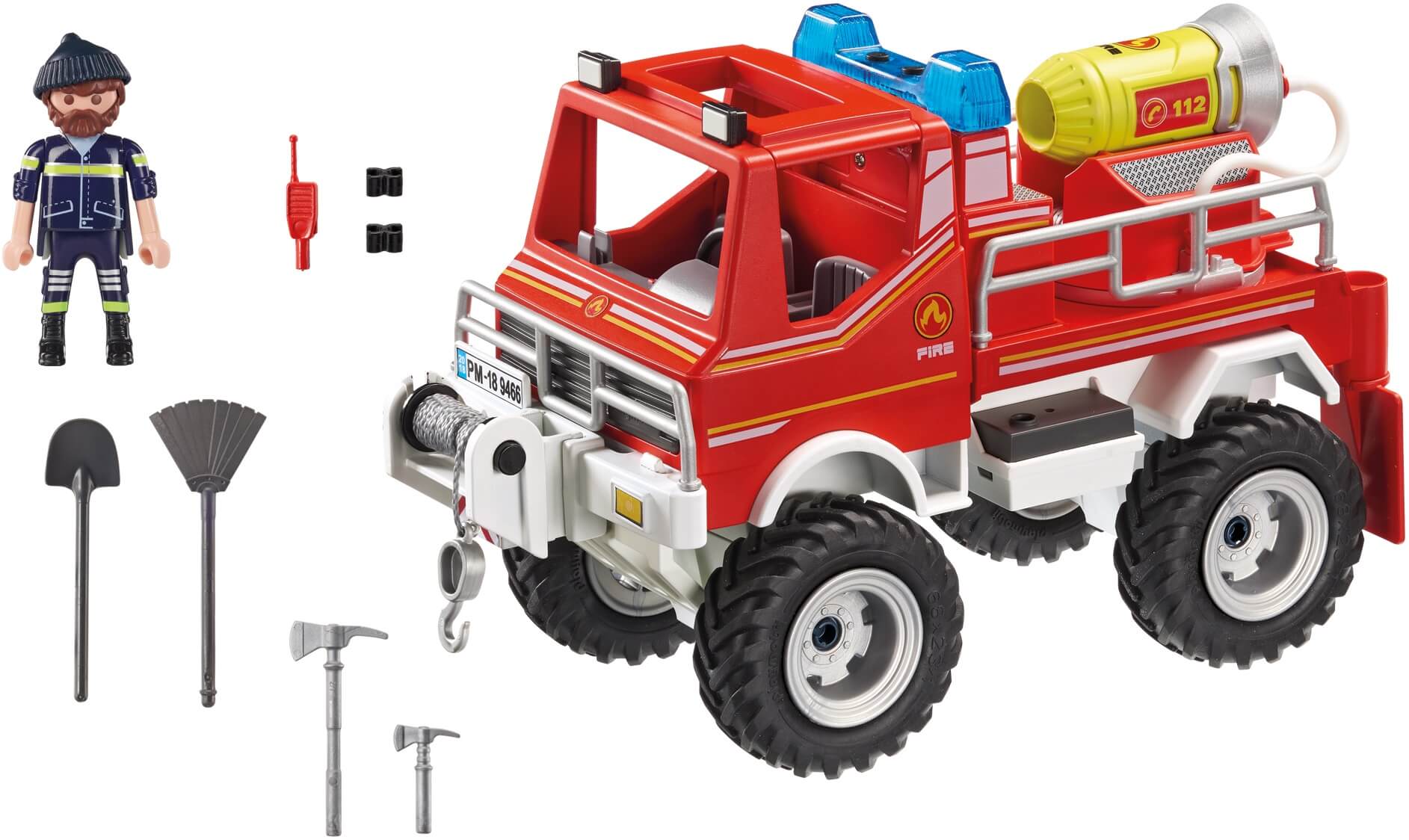 Todoterreno bomberos ( Playmobil 9466 ) imagen a