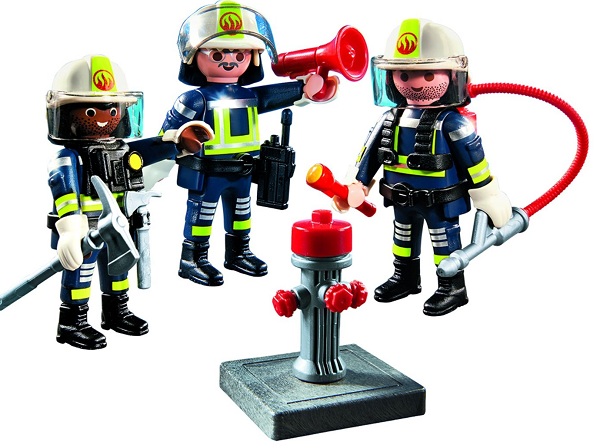 Equipo de bomberos ( Playmobil 5366 ) imagen a