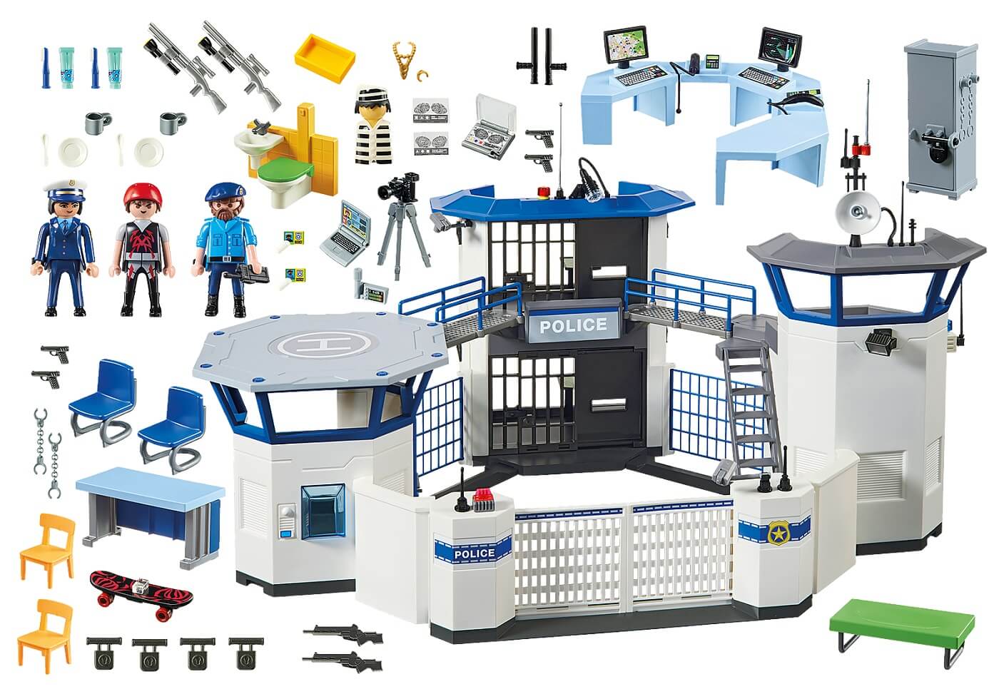 Comisaria de Policia con Prision ( Playmobil 6919 ) imagen b
