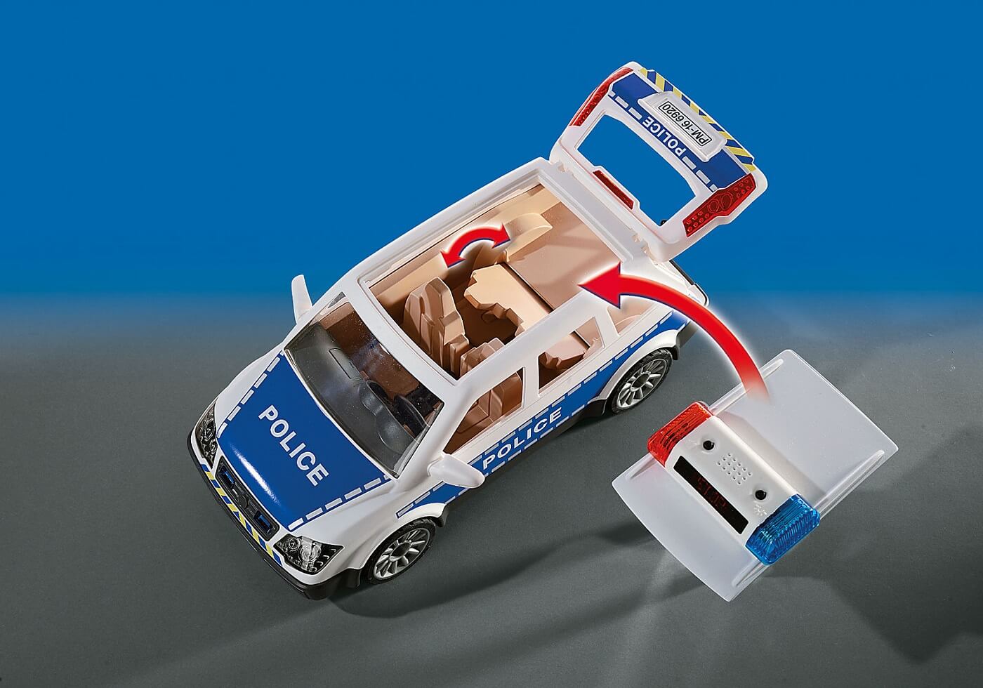Coche de Policia con Luces y Sonido ( Playmobil 6920 ) imagen e