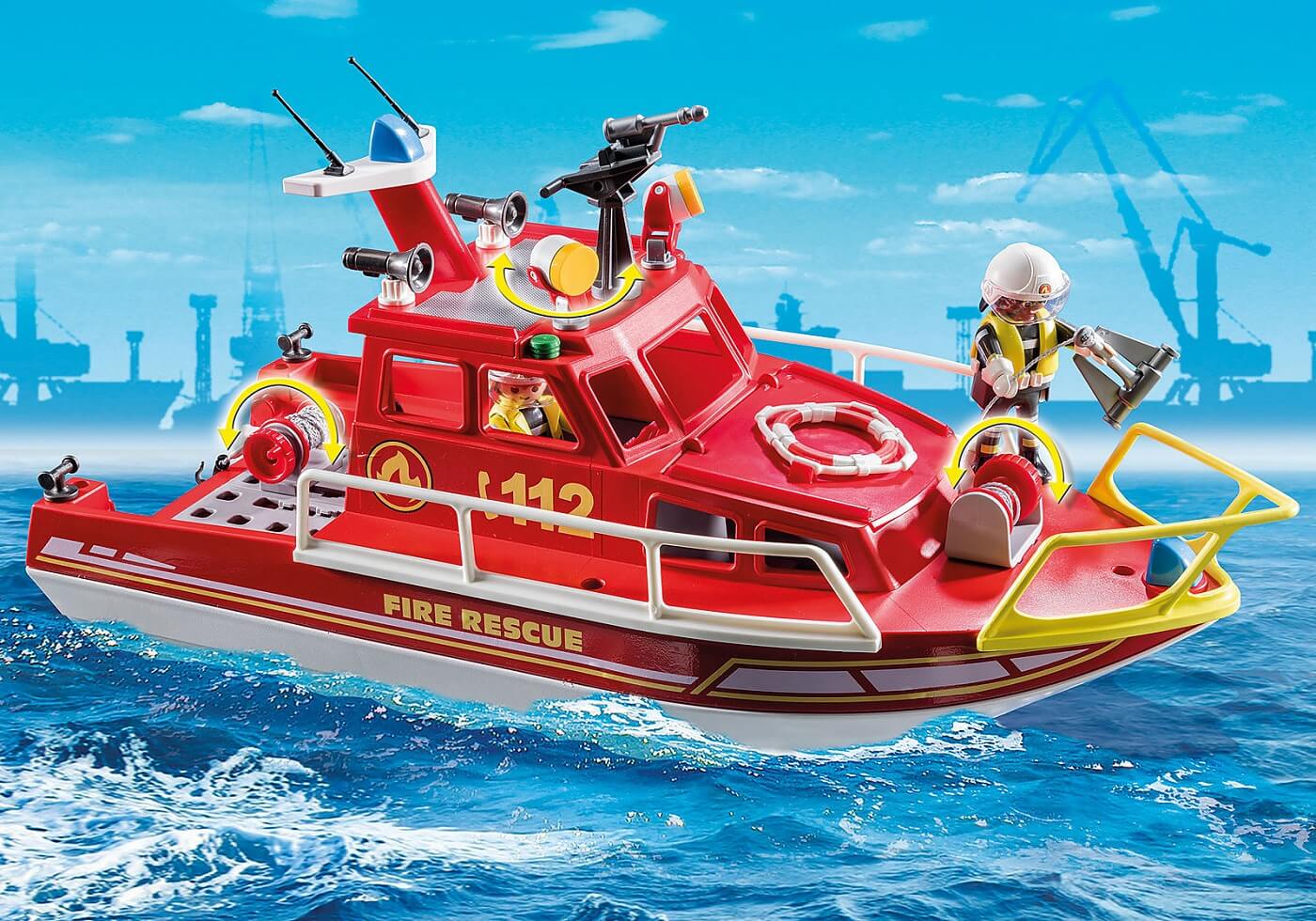 Playmobil Barco de Bomberos Playmobil 70147 Juguetes Juguetodo