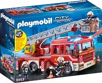 Camión de Bomberos con Escalera