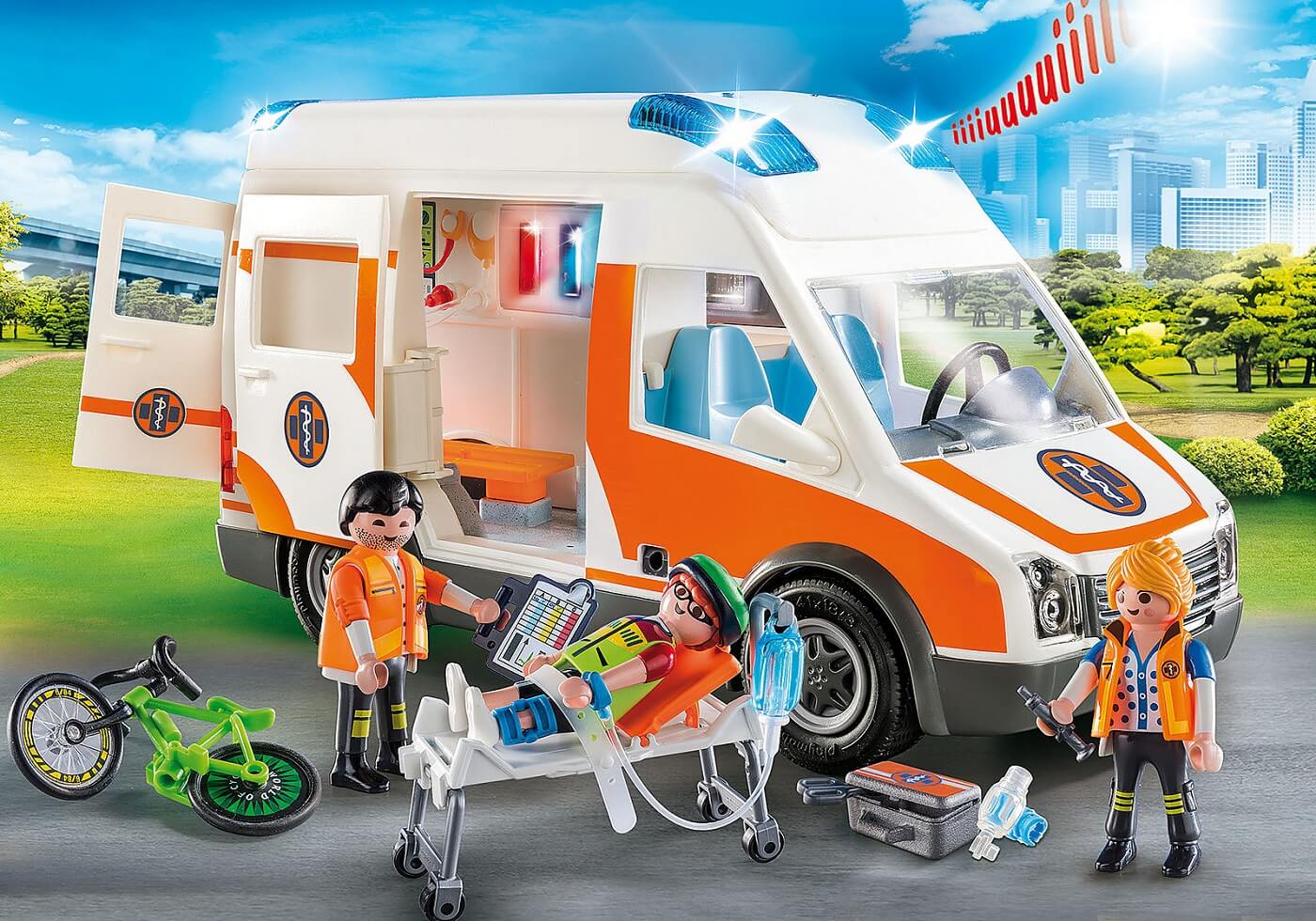 Ambulancia con Luces ( Playmobil 70049 ) imagen a