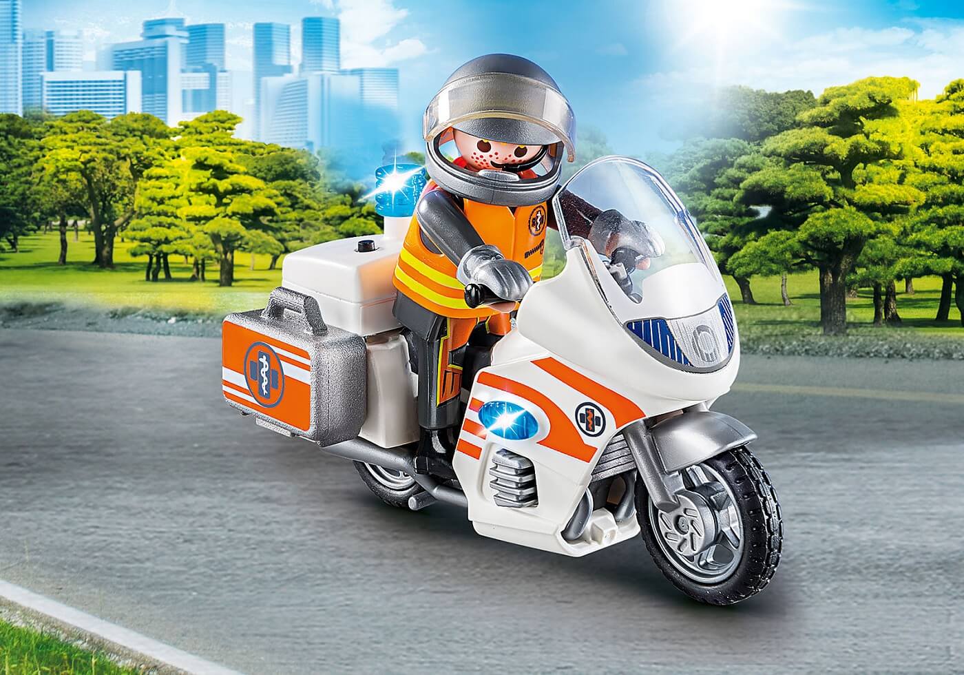 Moto de Emergencias ( Playmobil 70051 ) imagen a