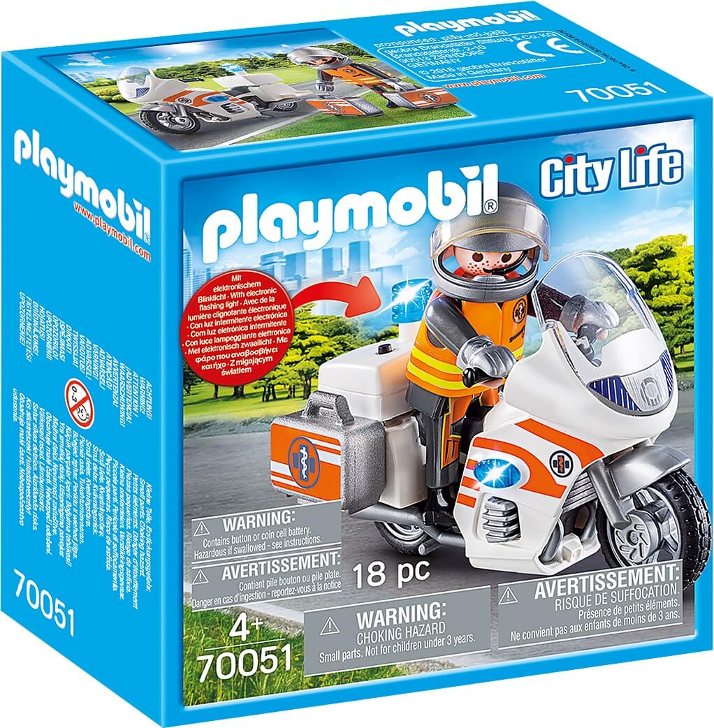Moto de Emergencias ( Playmobil 70051 ) imagen d