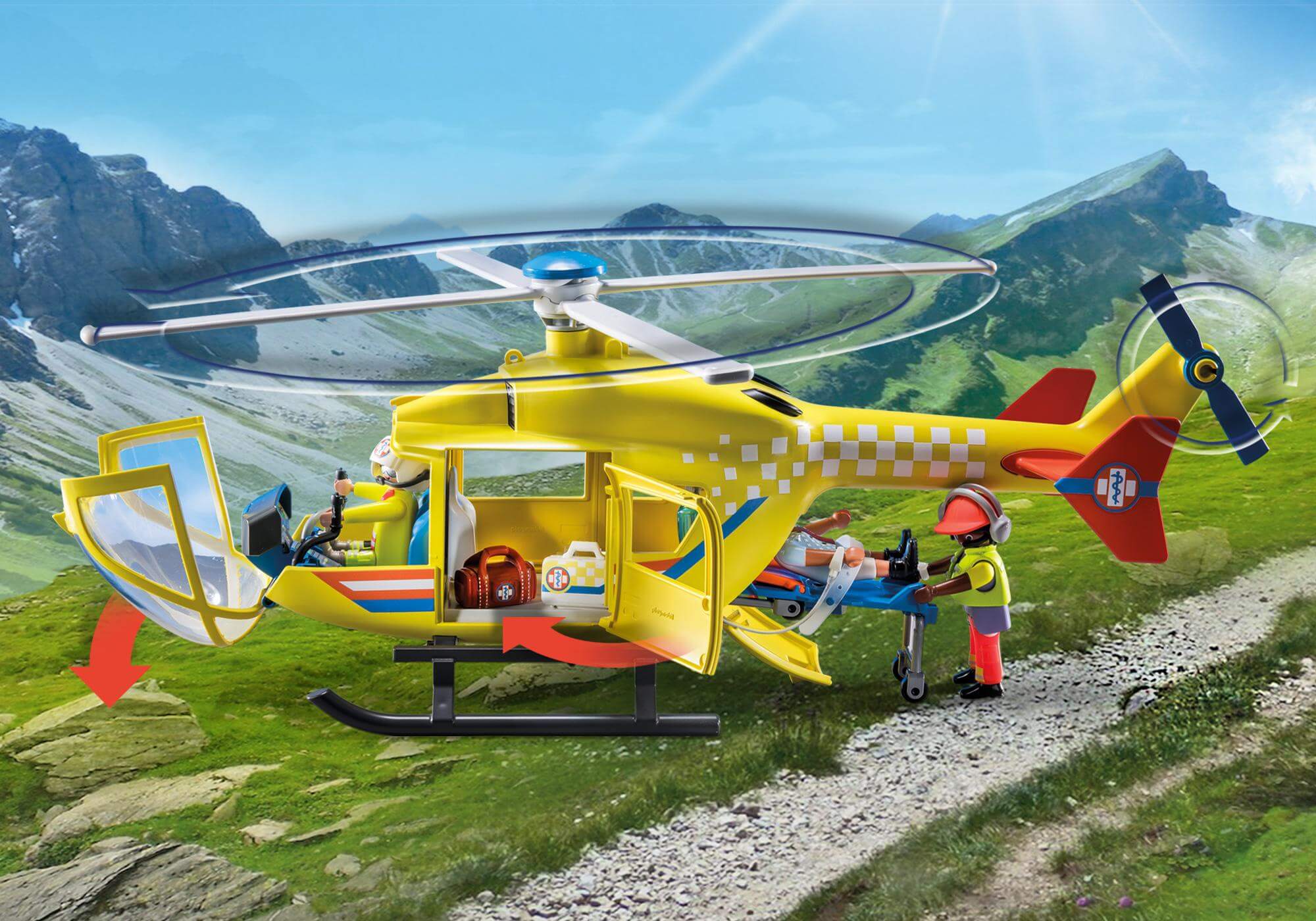 Rescate Helicoptero ( Playmobil 71203 ) imagen c