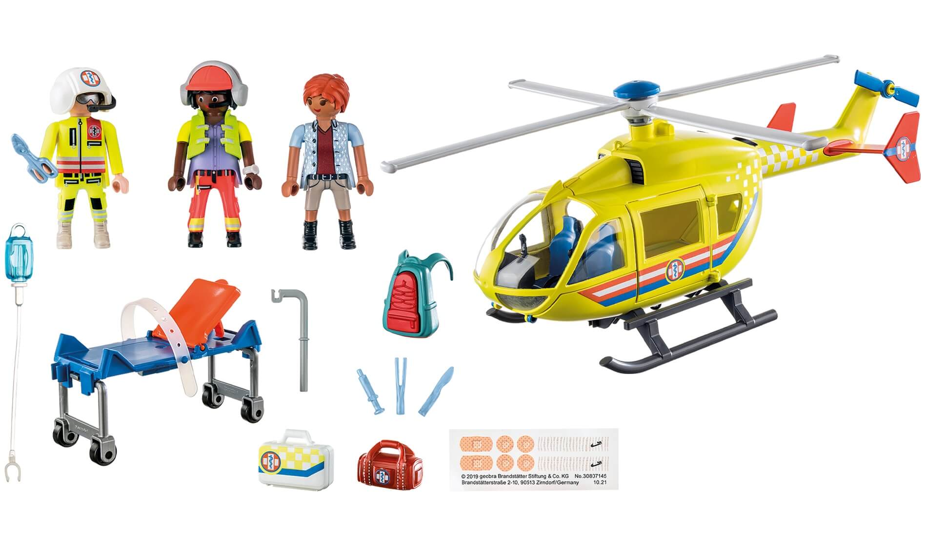 Playmobil Rescate Helicoptero Playmobil 71203 Juguetes Juguetodo