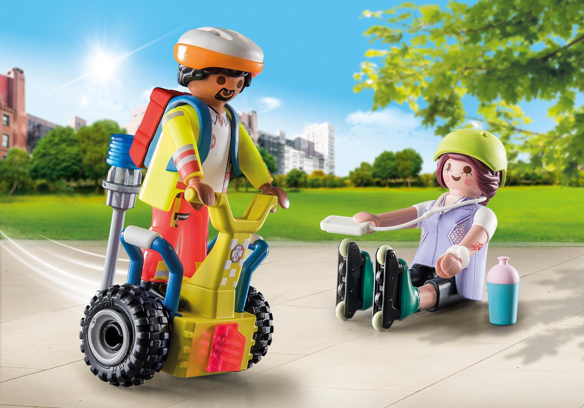 Starter-Pack Rescate con patinadora  ( Playmobil 71257 ) imagen a