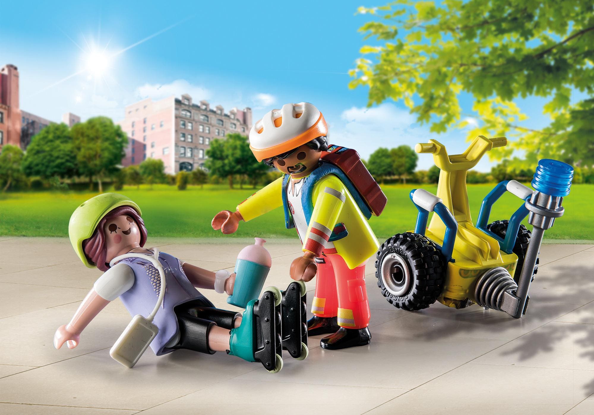 Starter-Pack Rescate con patinadora  ( Playmobil 71257 ) imagen b