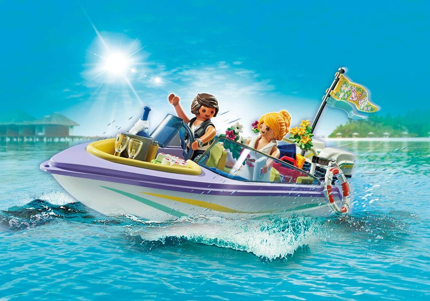 Paseo en Lancha en la Luna de Miel Promo Pack ( Playmobil 71366 ) imagen a