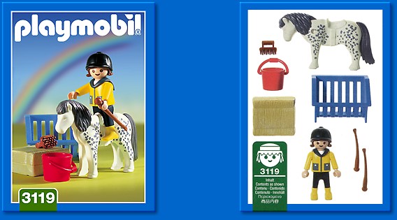 Niña con pony ( Playmobil 3119 ) imagen b