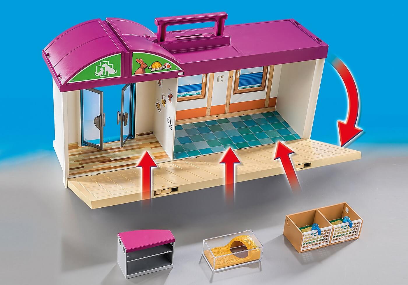 Clinica Veterinaria Maletin ( Playmobil 70146 ) imagen b