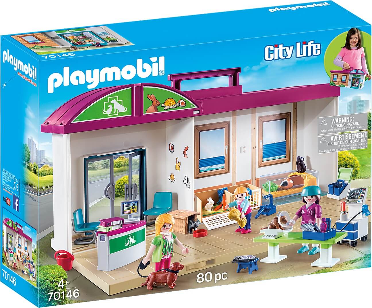 Clinica Veterinaria Maletin ( Playmobil 70146 ) imagen e
