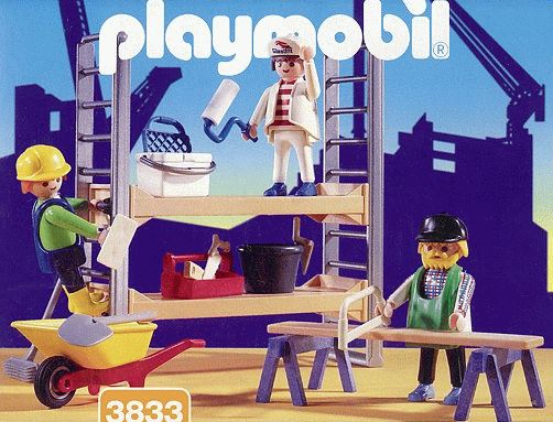 Trabajadores con Andamio ( Playmobil 3833 ) imagen a