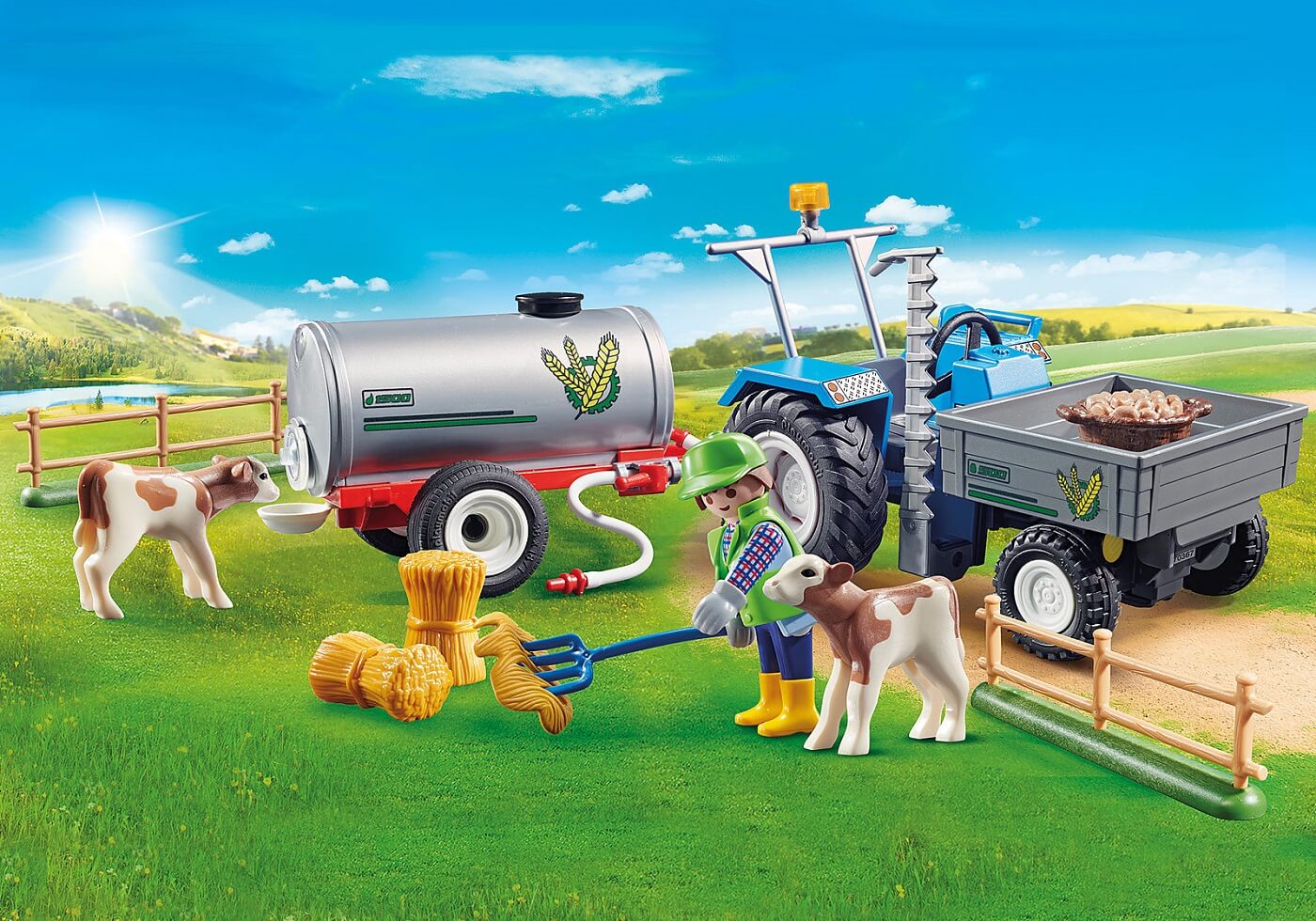 Tractor de Carga con Tanque ( Playmobil 70367 ) imagen a
