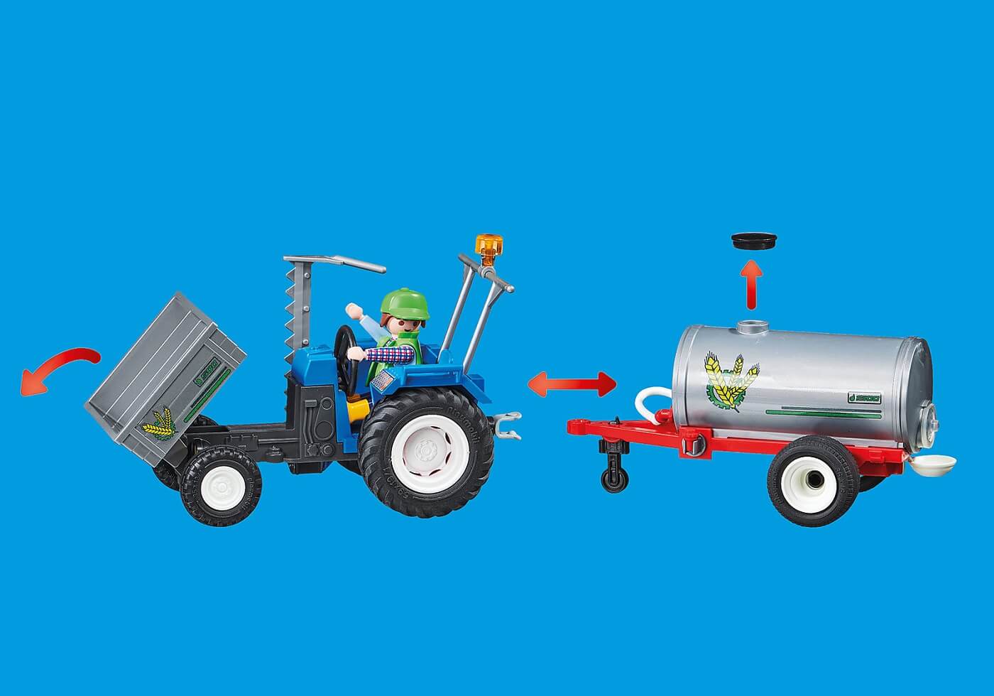 Tractor de Carga con Tanque ( Playmobil 70367 ) imagen c