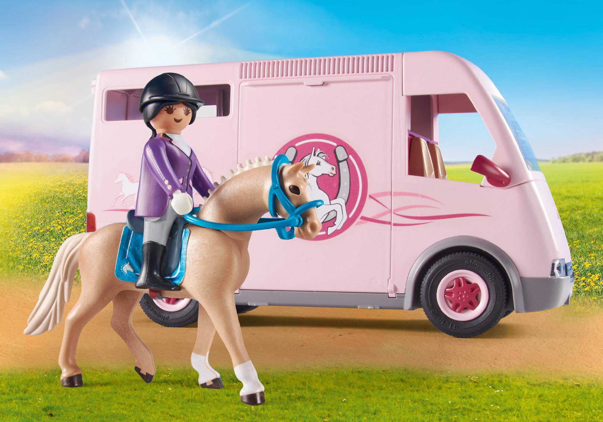 Furgoneta para caballos con entrenadora ( Playmobil 71237 ) imagen c